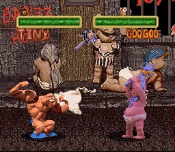 ClayFighter 2: Judgment Clay gameplay screenshot on SNES