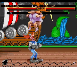 ClayFighter gameplay screenshot on SNES