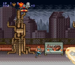 Contra III: The Alien Wars gameplay screenshot on SNES