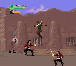 Cutthroat Island gameplay screenshot on SNES