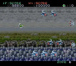 Darius Force gameplay screenshot on SNES