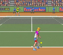 David Crane's Amazing Tennis gameplay screenshot on SNES