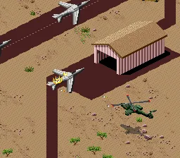 Desert Strike gameplay screenshot on SNES