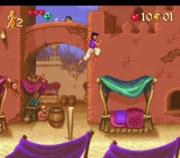 Disney's Aladdin gameplay screenshot on SNES