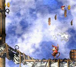Donkey Kong Country 2: Diddy's Kong Quest gameplay screenshot on SNES