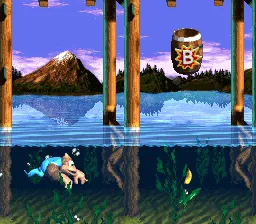 Donkey Kong Country 3: Dixie Kong's Double Trouble! gameplay screenshot on SNES
