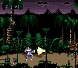 Doom Troopers: Mutant Chronicles gameplay screenshot on SNES