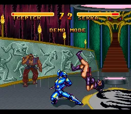 Double Dragon V: The Shadow Falls gameplay screenshot on SNES