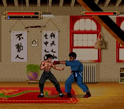 Dragon: The Bruce Lee Story gameplay screenshot on SNES
