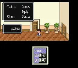 EarthBound gameplay screenshot on SNES