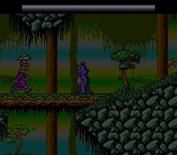 Eek! The Cat gameplay screenshot on SNES