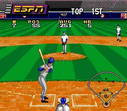 ESPN Baseball Tonight gameplay screenshot on SNES