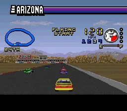 ESPN SpeedWorld gameplay screenshot on SNES