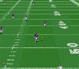 ESPN Sunday Night NFL gameplay screenshot on SNES