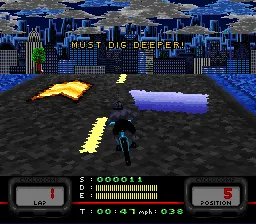 Exertainment Mountain Bike Rally gameplay screenshot on SNES