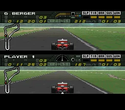 F1 Pole Position gameplay screenshot on SNES
