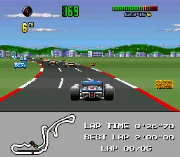 F1 World Championship Edition gameplay screenshot on SNES
