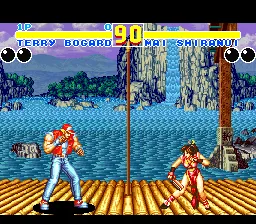 Fatal Fury 2 gameplay screenshot on SNES