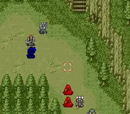 Feda: The Emblem of Justice gameplay screenshot on SNES
