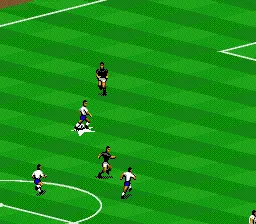 FIFA International Soccer gameplay screenshot on SNES