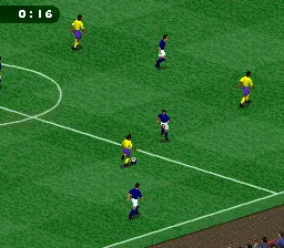FIFA Soccer 96 gameplay screenshot on SNES