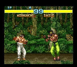 Fighter's History: Mizoguchi Kiki Ippatsu !! gameplay screenshot on SNES