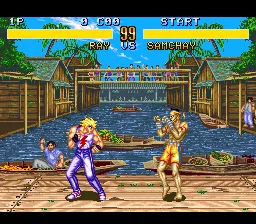 Fighter's History gameplay screenshot on SNES