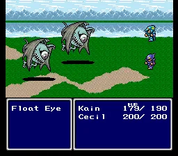 Final Fantasy IV gameplay screenshot on SNES