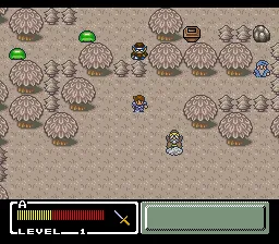 Final Fantasy Mystic Quest gameplay screenshot on SNES