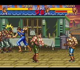 Final Fight 2 gameplay screenshot on SNES