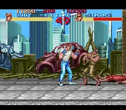 Final Fight gameplay screenshot on SNES