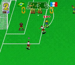 Football Champ gameplay screenshot on SNES