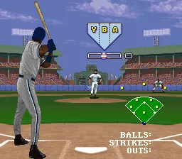 Frank Thomas' Big Hurt Baseball gameplay screenshot on SNES