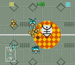 Future Basketball gameplay screenshot on SNES