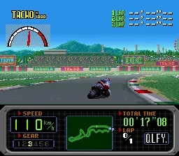 GP-1 gameplay screenshot on SNES