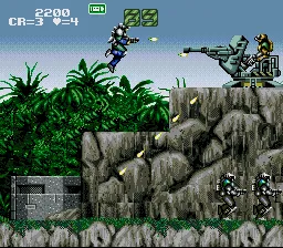 GunForce gameplay screenshot on SNES
