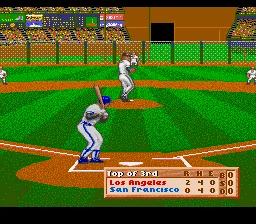 HardBall III gameplay screenshot on SNES