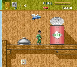 Harley's Humongous Adventure gameplay screenshot on SNES