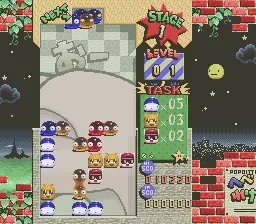 Hebereke's Popoitto gameplay screenshot on SNES
