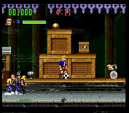 Hurricanes gameplay screenshot on SNES
