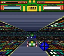 Hyper Zone gameplay screenshot on SNES