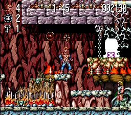 Jim Power: The Lost Dimension in 3-D gameplay screenshot on SNES