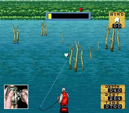 Jimmy Houston's Bass Tournament U.S.A. gameplay screenshot on SNES