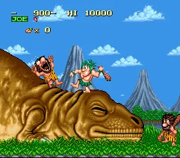 Joe & Mac gameplay screenshot on SNES