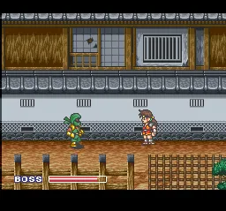 Justice Ninja Casey gameplay screenshot on SNES