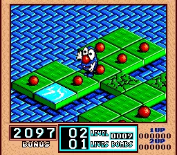 Ka-blooey gameplay screenshot on SNES