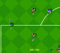 Kick Off gameplay screenshot on SNES