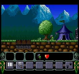 King Arthur's World gameplay screenshot on SNES