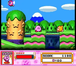 Kirby Super Star gameplay screenshot on SNES