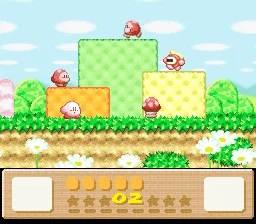 Kirby's Dream Land 3 gameplay screenshot on SNES